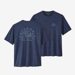 PATAGONIA CAPILENE COOL DAILY GRAPHIC T-SHIRT: HANX HH NEW NAVY